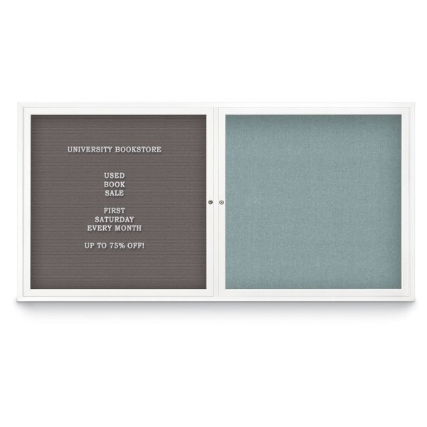 Corkboard, Medium Grey/Bronze, 72"x48"